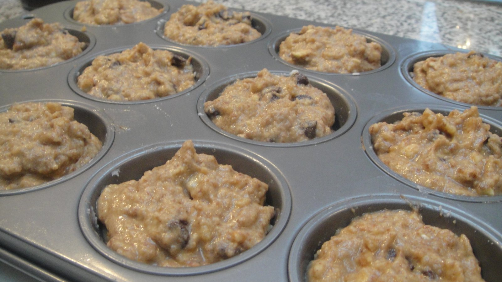 Paleo Banan Chocolate Muffins