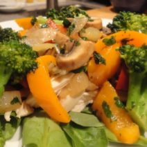 Recipe #48 | Sauteed Vegetable And Chicken Spinach Salad