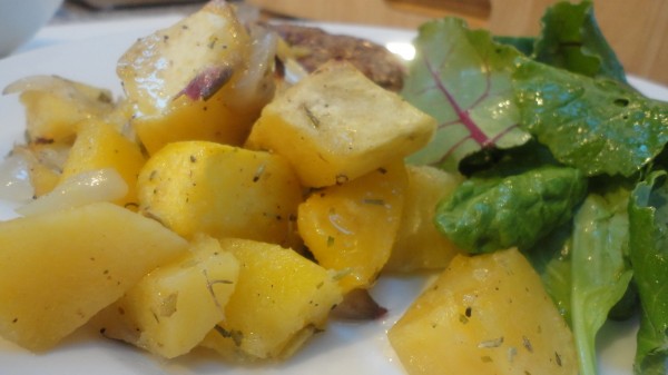 Paleo Rosemary Roasted Acorn Squash And Sweet Potato